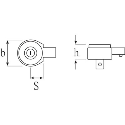 Produktbild von STAHLWILLE® - Feinzahn-Einsteckknarre Größe 10 Außen-4kant 1/2" Aufnahme 9x12mm