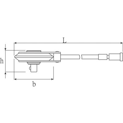 Produktbild von STAHLWILLE® - Winkelmessscheibe Nr.7380N Innen-4kant 1/2" Außen-4kant 1/2" L.41