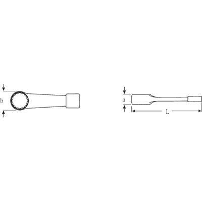 Produktbild von STAHLWILLE® - Schlag-Ringschlüssel SW.80mm L.440mm