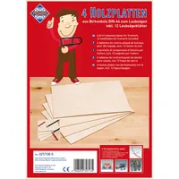 PEBARO Birkenplatten inkl. Laubsägeblatt Produktbild