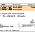 Produktbild von HellermannTyton - Kabelbinder innenverzahnt, ART 82515 PA 4.6 2,5 x 100/ 22, na