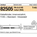 Produktbild von HellermannTyton - Kabelbinder ART 82505 PA 6.6 3,5 x 150/ 35, schwarz, T 30R-HS