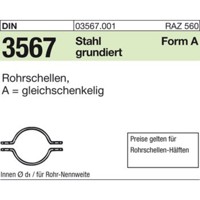 Produktbild von null - Rohrschellen-Hälften DIN 3567 Stahl grundiert ø140mm NW 125