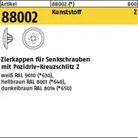 Produktbild von NOBRAND - Kappen ART 88002 1 x 8/3 für Kreuzschlitz Z, d. braun S
