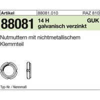 Produktbild von NOBRAND - Nutmuttern ART 88081 14 H GUK 1/M 12 x 1 gal Zn, mit Klemmteil