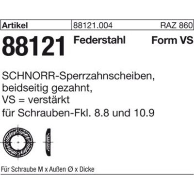 Produktbild von NOBRAND - Schnorr Scheiben ART 88121 Federstahl VS 22 S