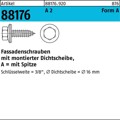 Produktbild von null - Fassadenschraube ART 88176, A2 6,5 x 38 Neoprenscheibe 16 A 2 S