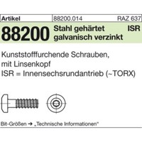 Produktbild von null - Schrauben ART 88200 RST mit LIKO & ISR 3,5 x 12 -T10 Stahl geh., gal Zn 