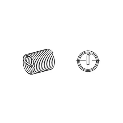 Produktbild von NOBRAND - Gewindeeinsätze ART 88331 AMECOIL A 2 AM 16 x 1,5 x 24 A 2 S