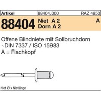 Produktbild von null - Blindniete ART 88404 A 2/A 2 FLAKO A 3 x 6 S