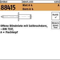 Produktbild von null - Blindniete ART 88415 Dorn A 4/A 4 FLAKO A 3 x 6 S