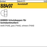 Produktbild von null - Schutzkappen ART 88497 KORREX schwarz Typ 604 für Sechskantmuttern M 4 S