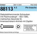 Produktbild von NOBRAND - Sicherheitsschrauben ART 88113 ISO 7380 M4 x 12 Innensechskant m. Zap
