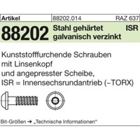 Produktbild von null - Schrauben ART 88202 RST mit Linsenkopf & ISR 3,5 x 12 -T10 Stahl