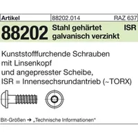 Produktbild von NOBRAND - Schrauben ART 88202 RST mit Linsenkopf & ISR 2,5 x 10 -T6 Stahl