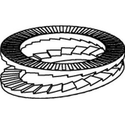 Produktbild von NOBRAND - Keilsicherungsscheiben ART 88032 geklebt flZnnc 25,3 x 48,5 x 4,6 flZ