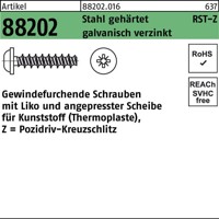 Produktbild von null - Gewindefurchende Schrauben ART 88202 RST mit LIKO & Pozidriv Z 3,5 x 12 