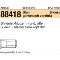 Produktbild von null - ART 88418 Blindniet-Mu. St. gal Zn kl. Seko M 6 / 0,25 - 3,5 S