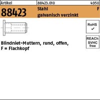 Produktbild von null - Blindnietmuttern ART 88423 Stahl gal Zn Flako M 10 / 0,25 - 3,5 S