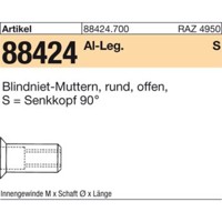 Produktbild von null - Blindniet-Muttern ART 88424 Alu-Leg. Seko M 8 / 1,5 - 4,5 S