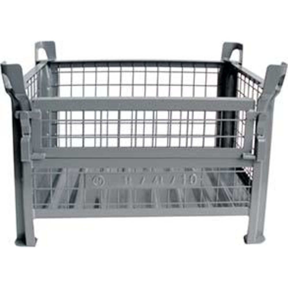 HESON® Gitterbehälter 1t mit Klappe Produktbild img1 L