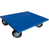 Möbelroller 600x500mm, 500kg, Vollgummiräder ø125mm Produktbild