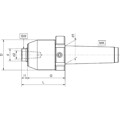 Produktbild von Conzella® - Mitlaufende Körnerspitze MK 4/0,005mm mit Abdrückmutter