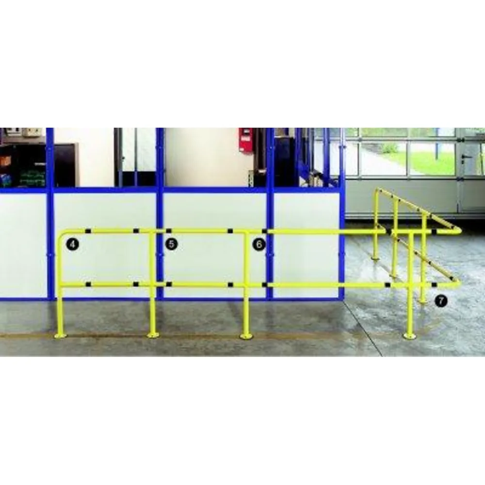 TTS Schutzgeländer Mittelstück, 1000x500mm, Ral1018, gelb Produktbild img1 L