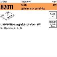 Produktbild von null - LINDAPTER-Ausgleichscheiben ART 82011 Stahl CW M 20 feuerverzinkt S