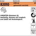 Produktbild von null - LINDAPTER-Klemme ART 82010 GT LR M 16 galvanisch verzinkt, 2 Teile S