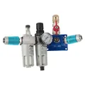 Produktbild von aircraft® - Endverteilerdose m. 2 Sicherheits- kupplungen, Absperrhahn, FIlterd