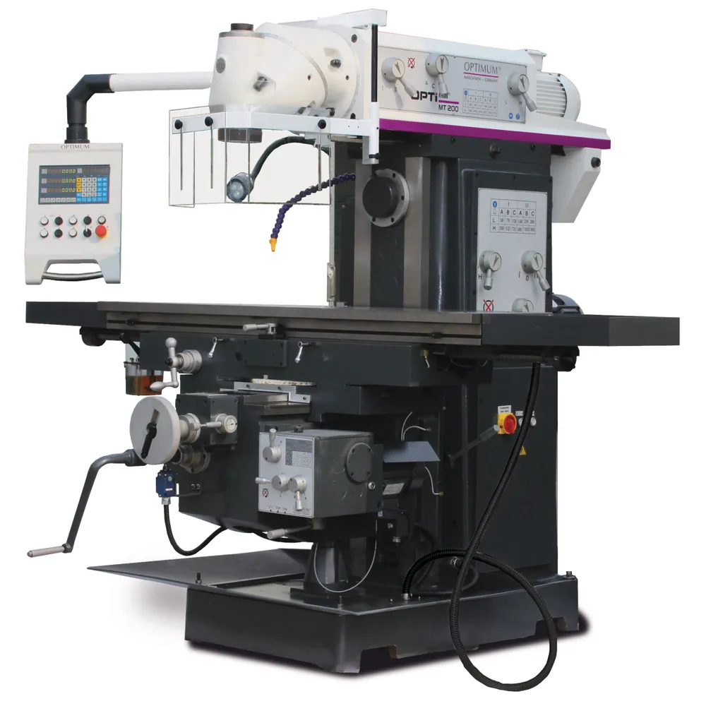 OPTIMUM OPTImill MT200 / 400V/3Ph/50Hz Universalfräsmaschine Produktbild img2 L