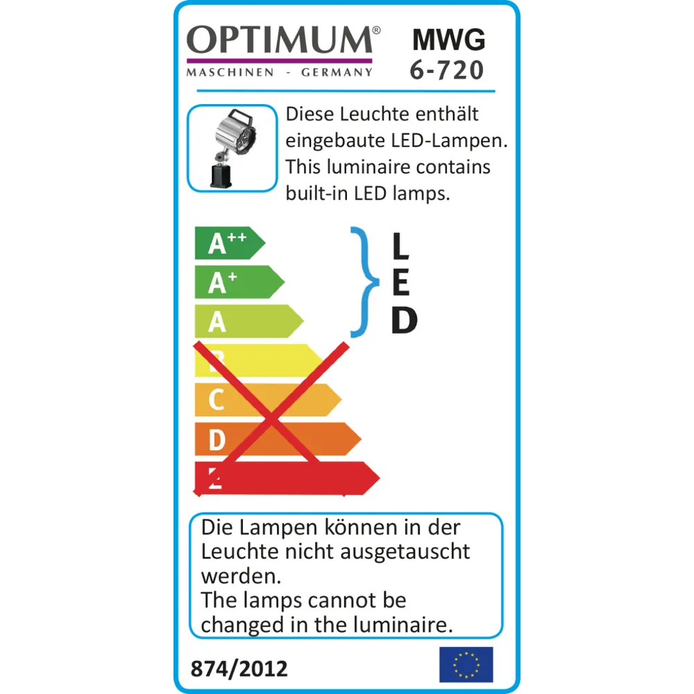 OPTIMUM LED MWB6-720 / 230V AC Maschinen- und Arbeitsleuchte Produktbild img1 L