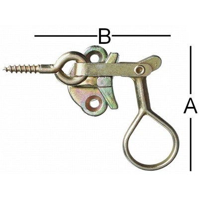 Produktbild von null - Dänischer Ankettel mit Konsole symmetrisch hell verzinkt (mit Ringschrau