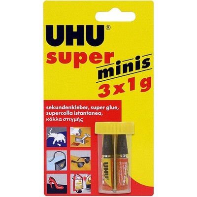 Produktbild von UHU® - Sekundenkleber super-minis 3x1g