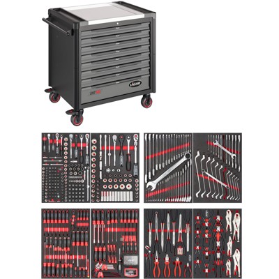 Produktbild von VIGOR® - VIGOR Werkstattwagen Series XD ∙ extratief ∙ Edelstahl-Arbeitsplatte ∙