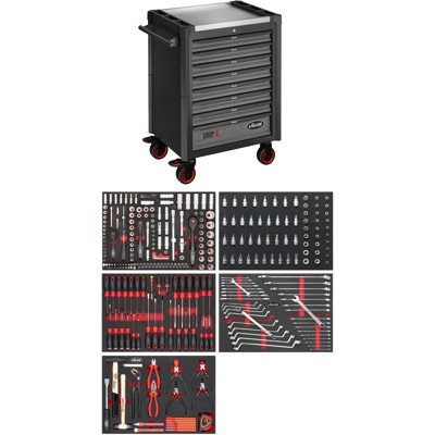 Produktbild von VIGOR® - VIGOR Werkstattwagen Series L ∙ mit Sortiment ∙ V4560-X ∙ L x B x H: 7