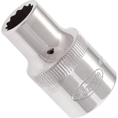 Produktbild von VIGOR® - VIGOR Doppelsechskant Steckschlüsseleinsatz ∙ V7512-10 ∙ Vierkant12,5