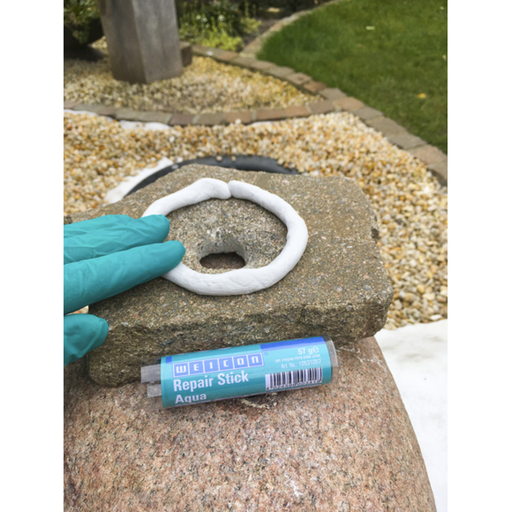 WEICON Repair Stick Aqua | Reparaturknete für Unterwasseranwendungen | 57 g | altweiß Produktbild img6 L