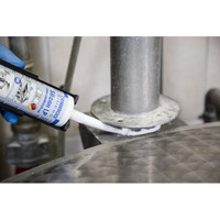 WEICON Silicon LP | dauerelastischer Dichtstoff für den Trinkwasser- und Lebensmittelbereich | 310 ml | weiß Produktbild