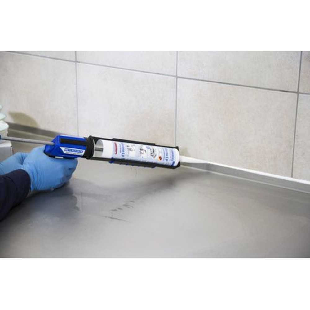 WEICON Silicon LP | dauerelastischer Dichtstoff für den Trinkwasser- und Lebensmittelbereich | 310 ml | weiß Produktbild img3 L