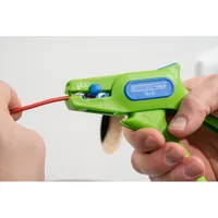 WEICON Abisolierzange No. 5 Green Line | für alle gängigen flexiblen und massiven Leiter, Arbeitsbereich 0,2 – 6,0 mm² | 1 Stück Produktbild