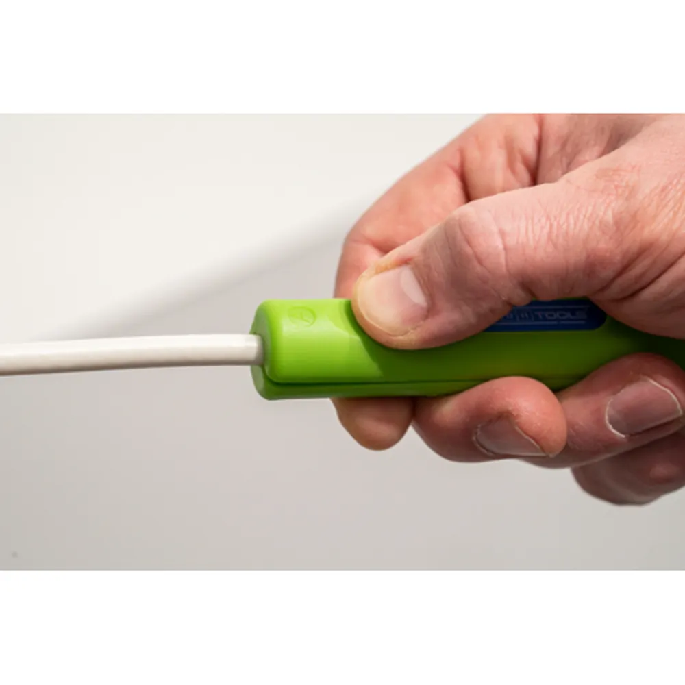 WEICON Coax-Stripper No. 2 Green Line | zum Entmanteln und Abisolieren von Koaxialkabel, Arbeitsbereich 4,8 - 7,5 mm Ø | 1 Stück Produktbild img7 L