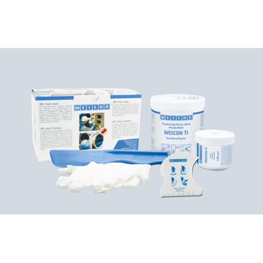 WEICON TI | titaniumgefülltes Epoxidharz-System für Reparatur und Formgebung | grau Produktbild img1 L
