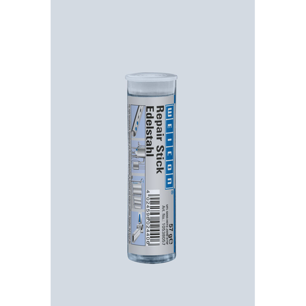WEICON Repair Stick Edelstahl | Reparaturknete nicht korrodierend mit Trinkwasserzulassung | 57 g | dunkelgrau Produktbild img4 L