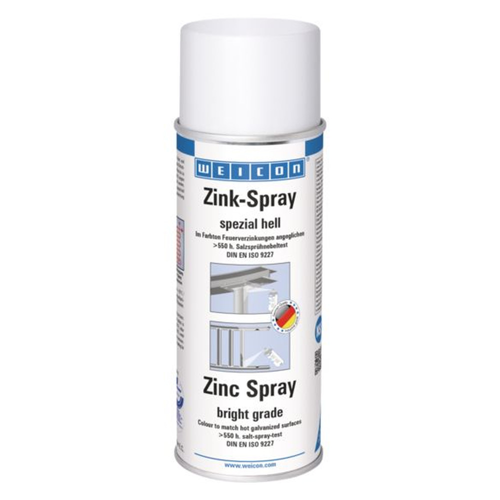 WEICON Zink-Spray spezial hell | kathodischer Korrosionsschutz mit Zulassung für den Lebensmittelbereich | 400 ml Produktbild img1 L