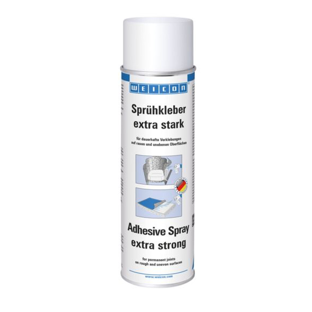 WEICON Sprühkleber extra stark | sprühbarer Kontaktklebstoff für starke und dauerhafte Verklebungen von Filz, Kunstleder und Dämmstoffen | 500 ml Produktbild img1 L
