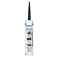 WEICON Black-Seal Spezialsilikon | dauerelastischer Dichtstoff für öl- oder fettbeständige Bereiche |schwarz Produktbild