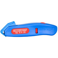 WEICON Kabelmesser No. S 4-28 | mit einfahrbarer Hakenklinge, Arbeitsbereich 4 - 28 mm Ø | 1 Stück Produktbild