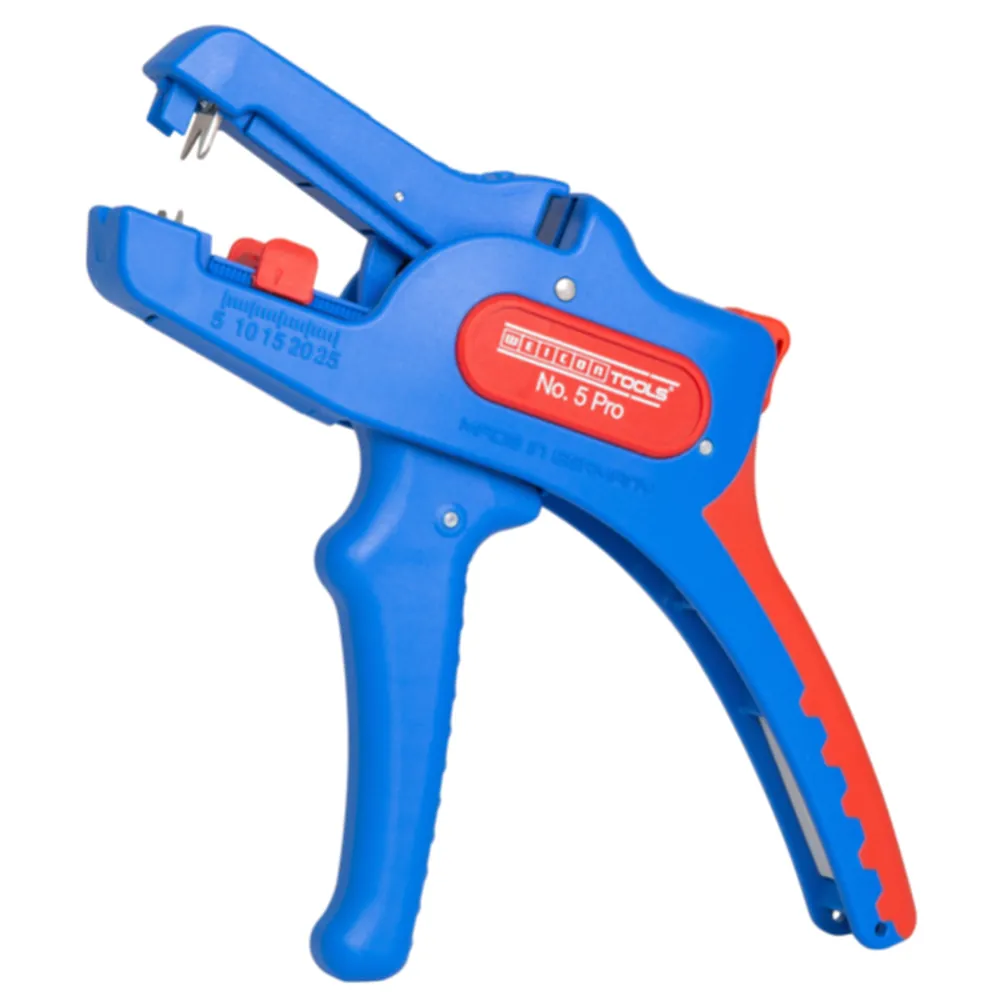 WEICON Abisolierzange No. 5 Pro | für alle gängigen flexiblen und massiven Leiter, Arbeitsbereich 0,2 – 16,0 mm² | 1 Stück Produktbild img1 L